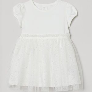 H&M Baby Girl Tulle-Skirt Dress Size 6M